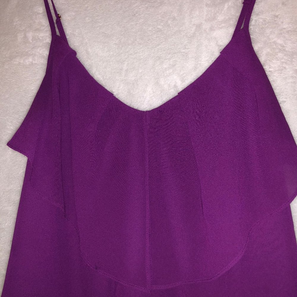 Guess Purple Ruffle Tank Top - Picture 5 of 7